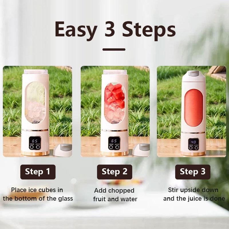 Tiktok Portable Blender for Smoothies and Liquids, Compact Juicer & Blender, USB Rechargeable, Diet-Friendly, Ideal for Home Kitchen Appliances Home Furniture